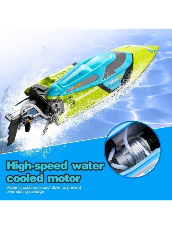 iKid 4Drc S2 4Drc Fast Rc Boat For Pools And Lakesremote Control Boat With Led Lights2.4Ghz High Speed Rc Racing Boats For Lakes Low Battery Alarmlogistics Is Randomly Dispatched By Upsusps And Fedex - Image 8