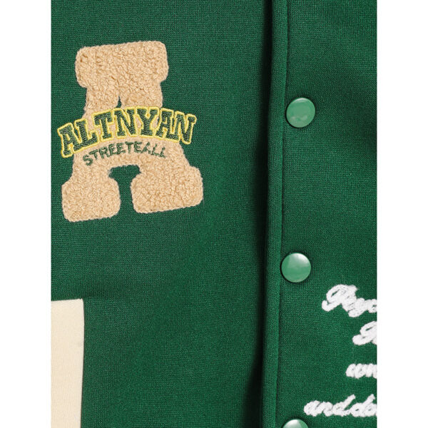 iKid Toddler Kids Girls Boy'S Trendy Embroidery Letters Print Jacket Baseball Collar Sports Casual Coat Children'S Wear - Image 5