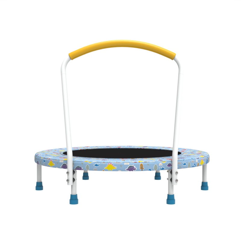 iKid 36 Inch Mini Trampoline Suitable For Children Aged 1-6 With Indoor And Outdoor Handles For Children’S Play