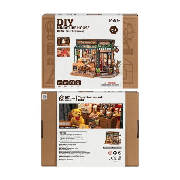 iKid Rolife Tipsy Restaurant Diy Miniature House Only Supports Tk And Independent Website Platforms - Image 6