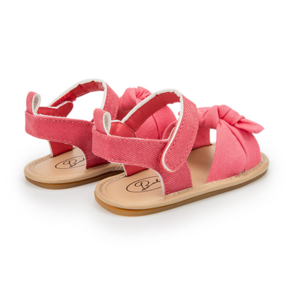 iKid Summer New Baby Bow Sandals Rubber Sole - Image 3