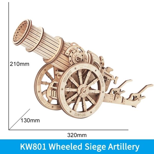 iKid Robotime Rokr Siege Heavy Ballista 3D Wooden Puzzle War Game Assembly Toys Gifts For Children Boys Kids Kw401 Dropshipping - Image 3