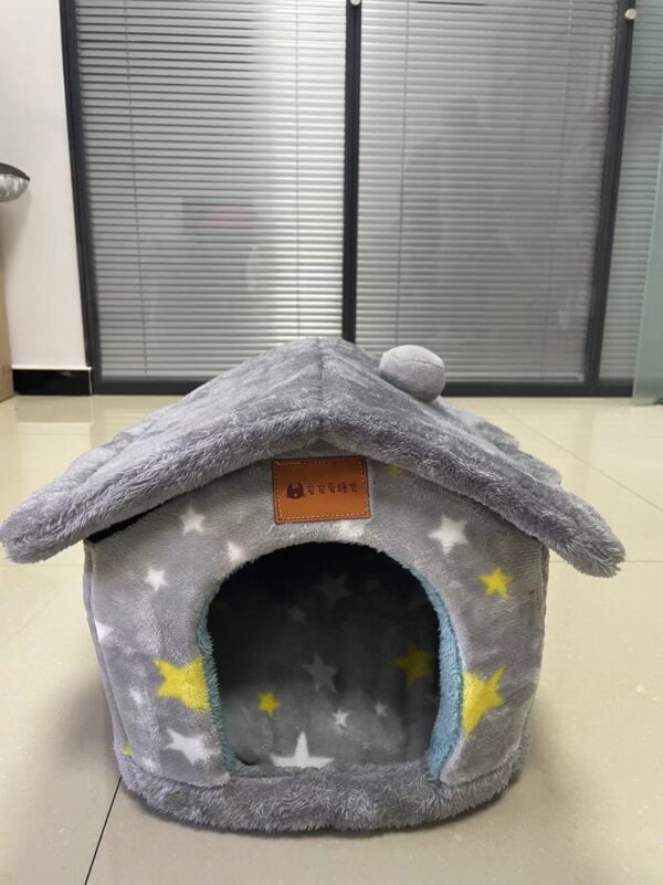 iKid Foldable Dog House Pet Cat Bed Winter Dog Villa Sleep Kennel Removable Nest Warm Enclosed Cave Sofa Pets Supplies - Image 10