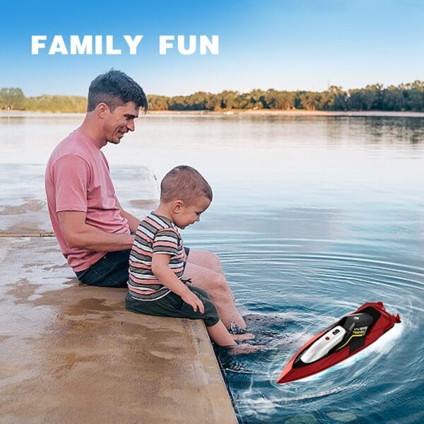 iKid 4Drc S5 Fast Rc Boat For Pools And Lakes 2.4 Ghz 20- Mph Racing Boats For Kids - Image 2