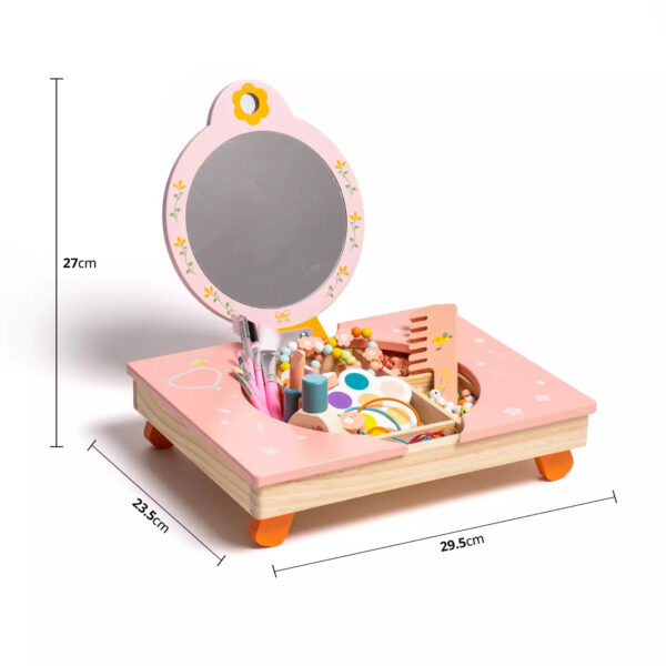 iKid Robud Wooden Cosmetic Makeup Preschool Toys Set Pretend Play Baby Gifts - Image 8