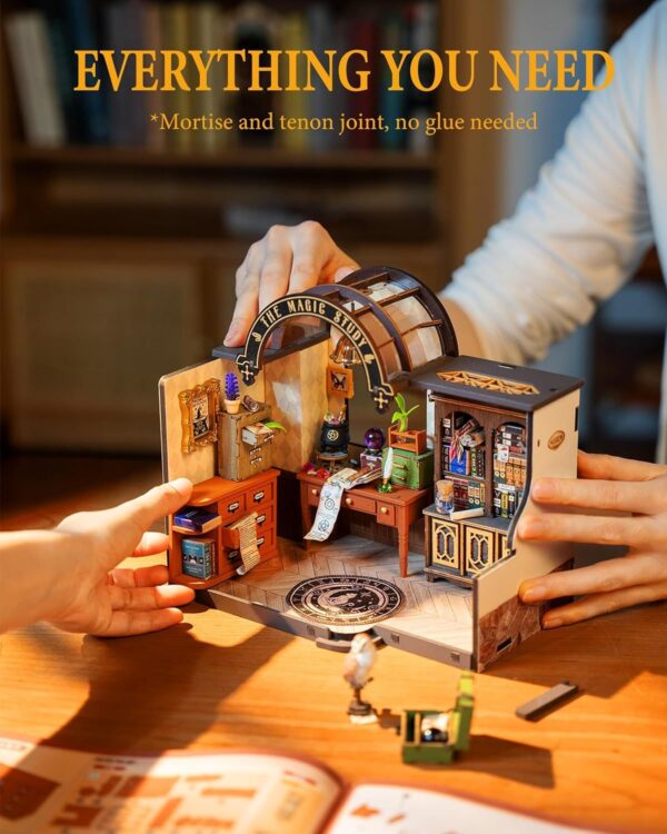 iKid Robotime Diy Miniature House Kit Magic Study Craft Model Kits - Image 10
