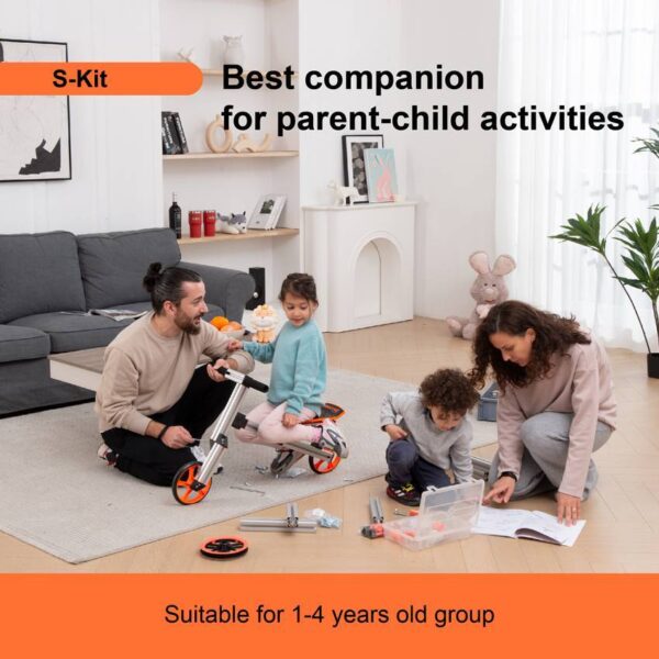 iKid 20 In 1 Kids Balance Bike No Pedals Toys Engineering Building Kit - Image 9