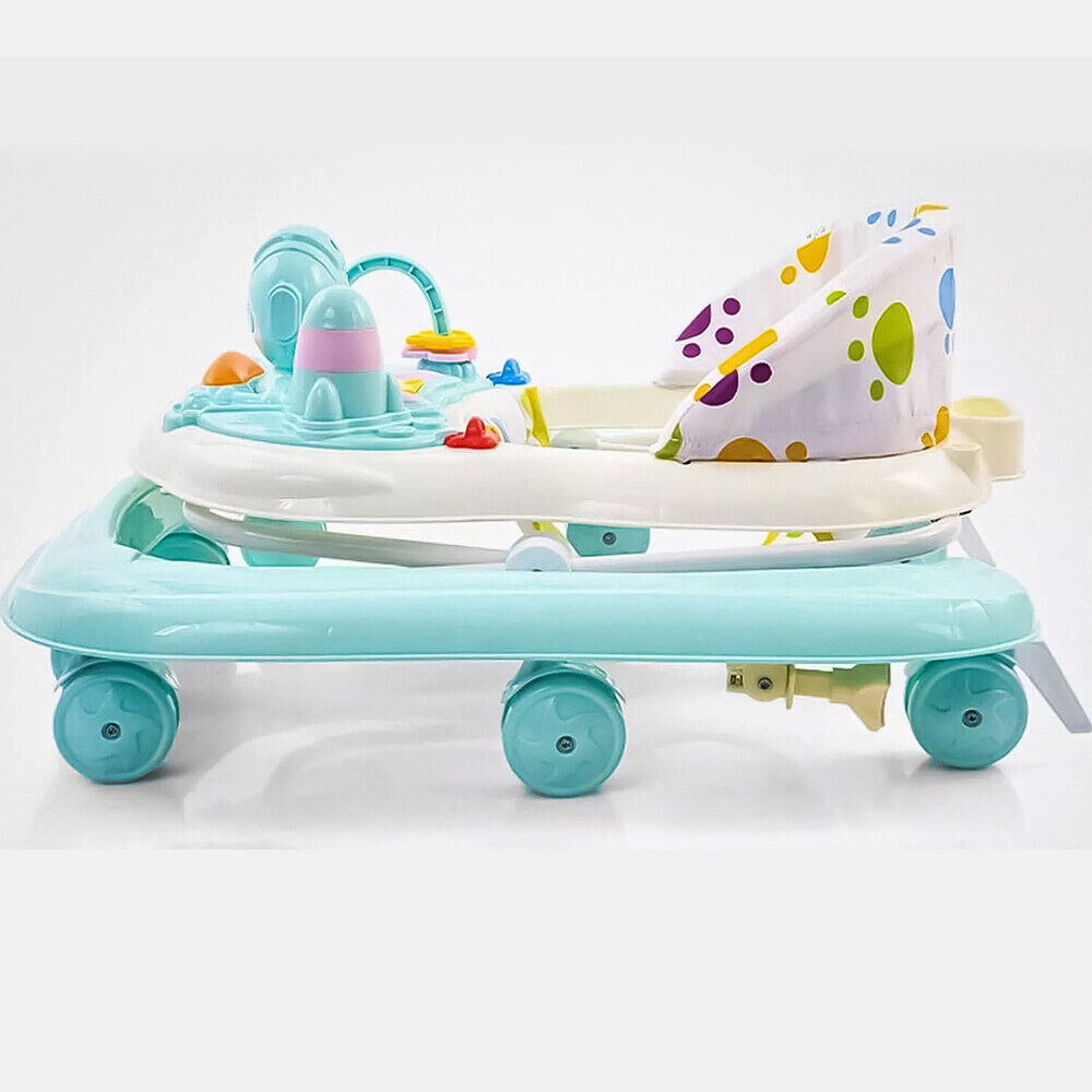 iKid Baby Walker Bouncer First Steps Push Along Activity Music Ride On Car Melody Uk