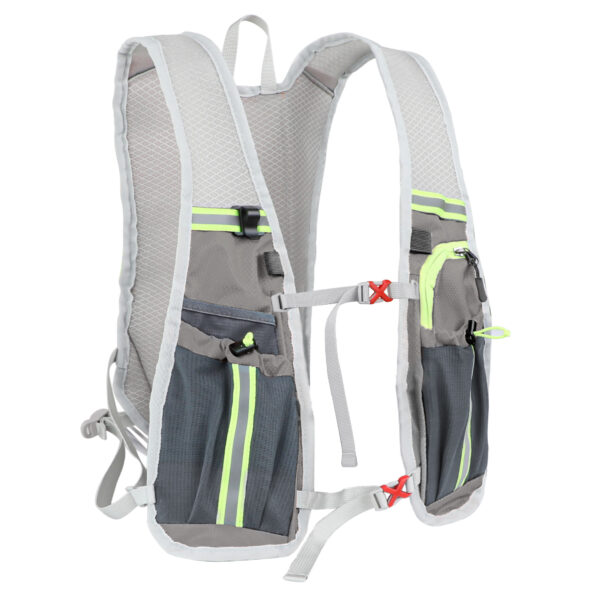 iKid Nepfaivy Running Vest Hydration Backpack - Lightweight And Reflective Running Hydration Vest With Multi-Pouches Breathable And Adjustable Running Backpacks For Outdoor Running Cycling Climbing - Image 5