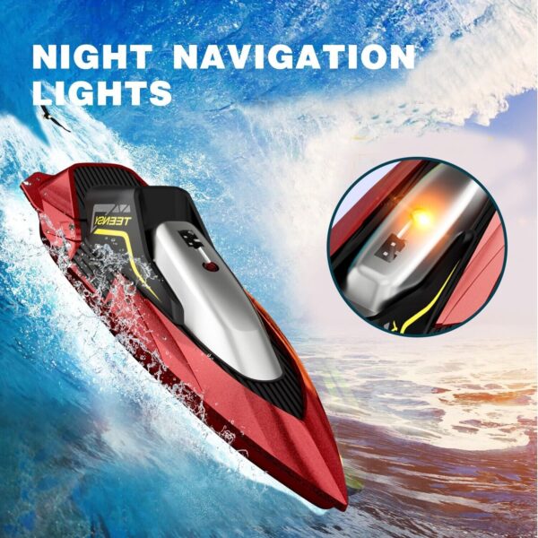 iKid 4Drc S5 Fast Rc Boat For Pools And Lakes 2.4 Ghz 20- Mph Racing Boats For Kids - Image 4