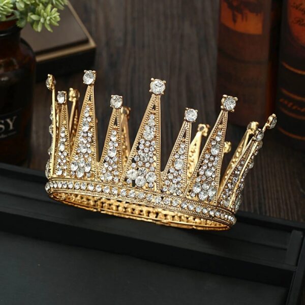 iKid Fashion Bridal Hair Accessories Alloy Hollow Diamond Crown