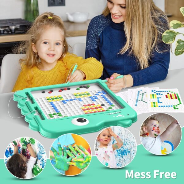 iKid Kids Magnetic Drawing Board Montessori Fine Motor Skill Learning Toy Doodle Gift - Image 10