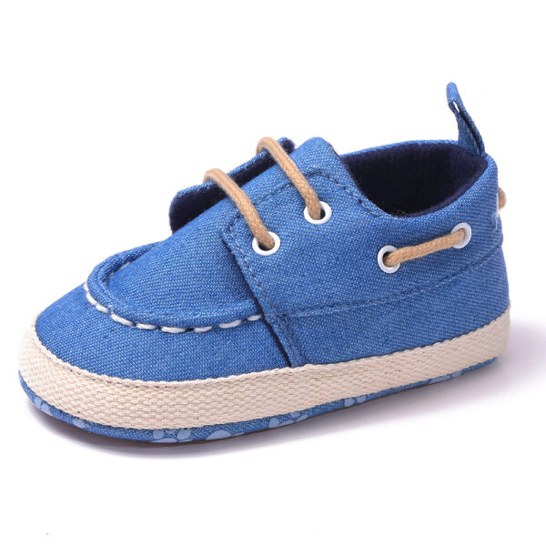 iKid Canvas Shoes Boys Baby Peas Soft-Soled Non-Slip Toddler Shoes - Image 3