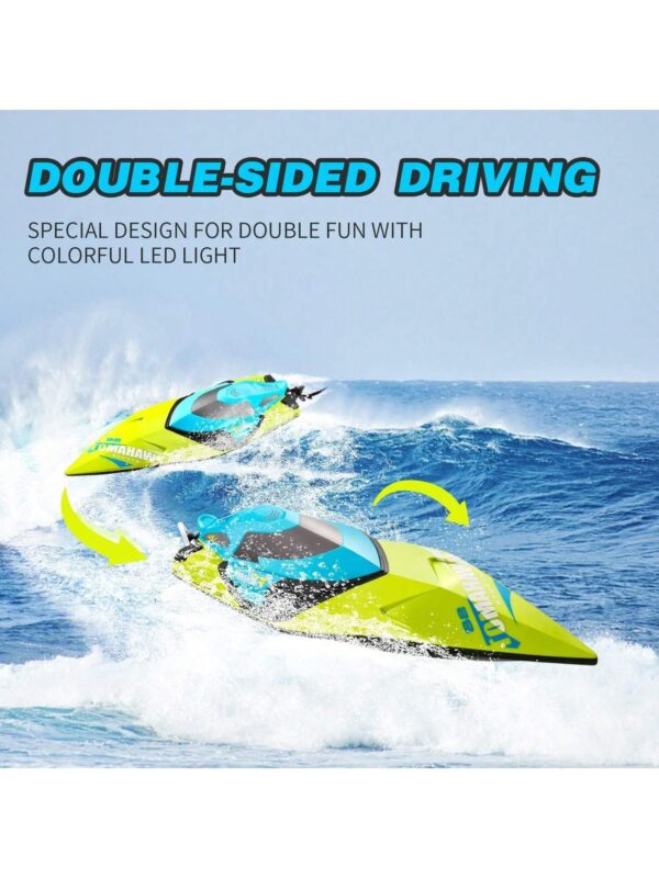 iKid 4Drc S2 4Drc Fast Rc Boat For Pools And Lakesremote Control Boat With Led Lights2.4Ghz High Speed Rc Racing Boats For Lakes Low Battery Alarmlogistics Is Randomly Dispatched By Upsusps And Fedex - Image 7