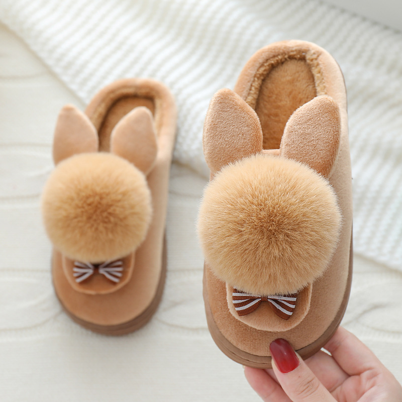 iKid Autumn And Winter Boys And Girls Baby Cartoon Plush Shoes