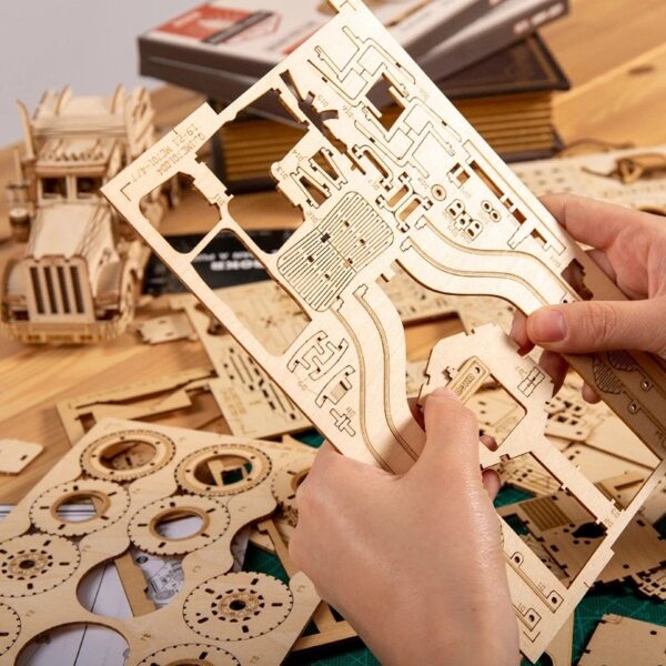 iKid Car 3D Wooden Puzzle Game Assembly Racing Children'S Toys - Image 4