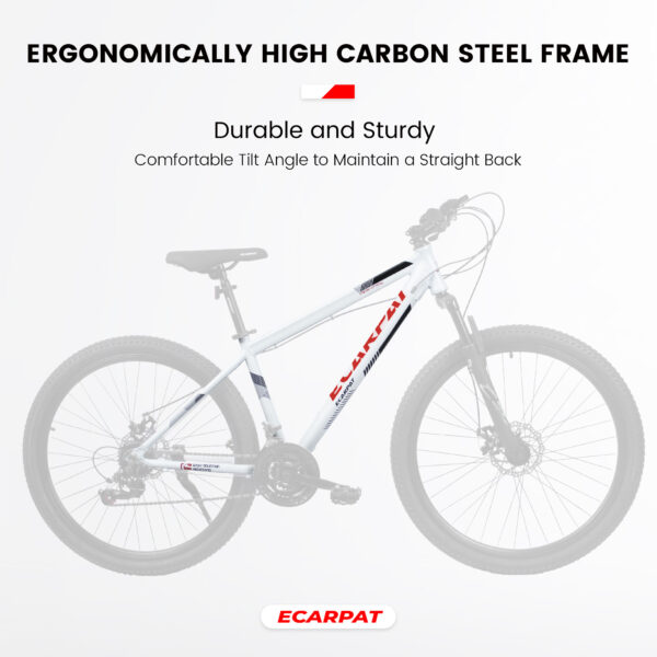 iKid A27366 27 Inch Mountain Bike 21 Speed Suspension Fork Aluminum Frame Disc Brake Mountain Biking For Both Men And Women. - Image 10