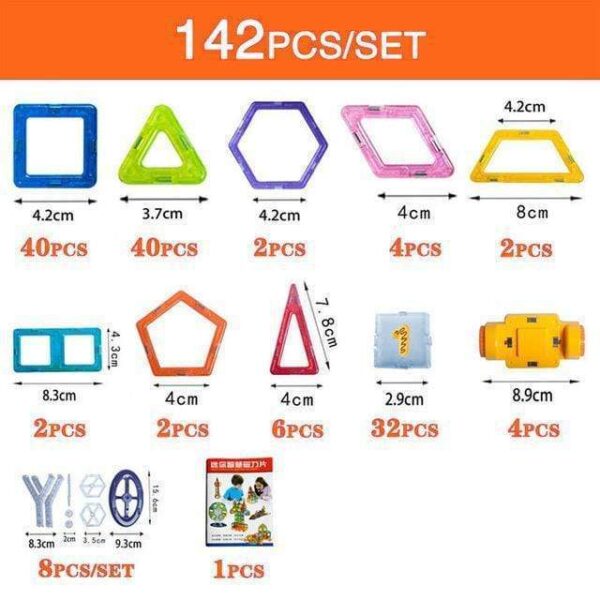 iKid Magnetic Building Blocks Diy Magnets Toys For Kids Designer Construction Set Gifts For Children Toys - Image 10