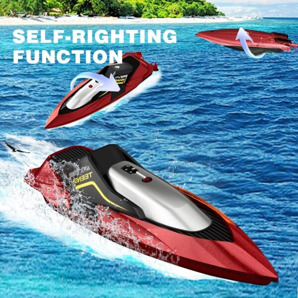 iKid 4Drc S5 Fast Rc Boat For Pools And Lakes 2.4 Ghz 20- Mph Racing Boats For Kids - Image 6