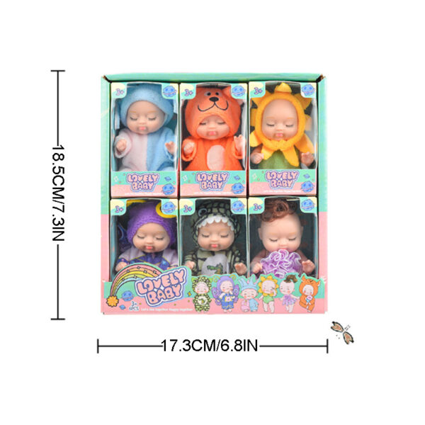 iKid 6Pcs Princess Doll Gift Box Perfect Birthday And Holiday Gift Christmas-Halloween Gift For Girls - Image 4