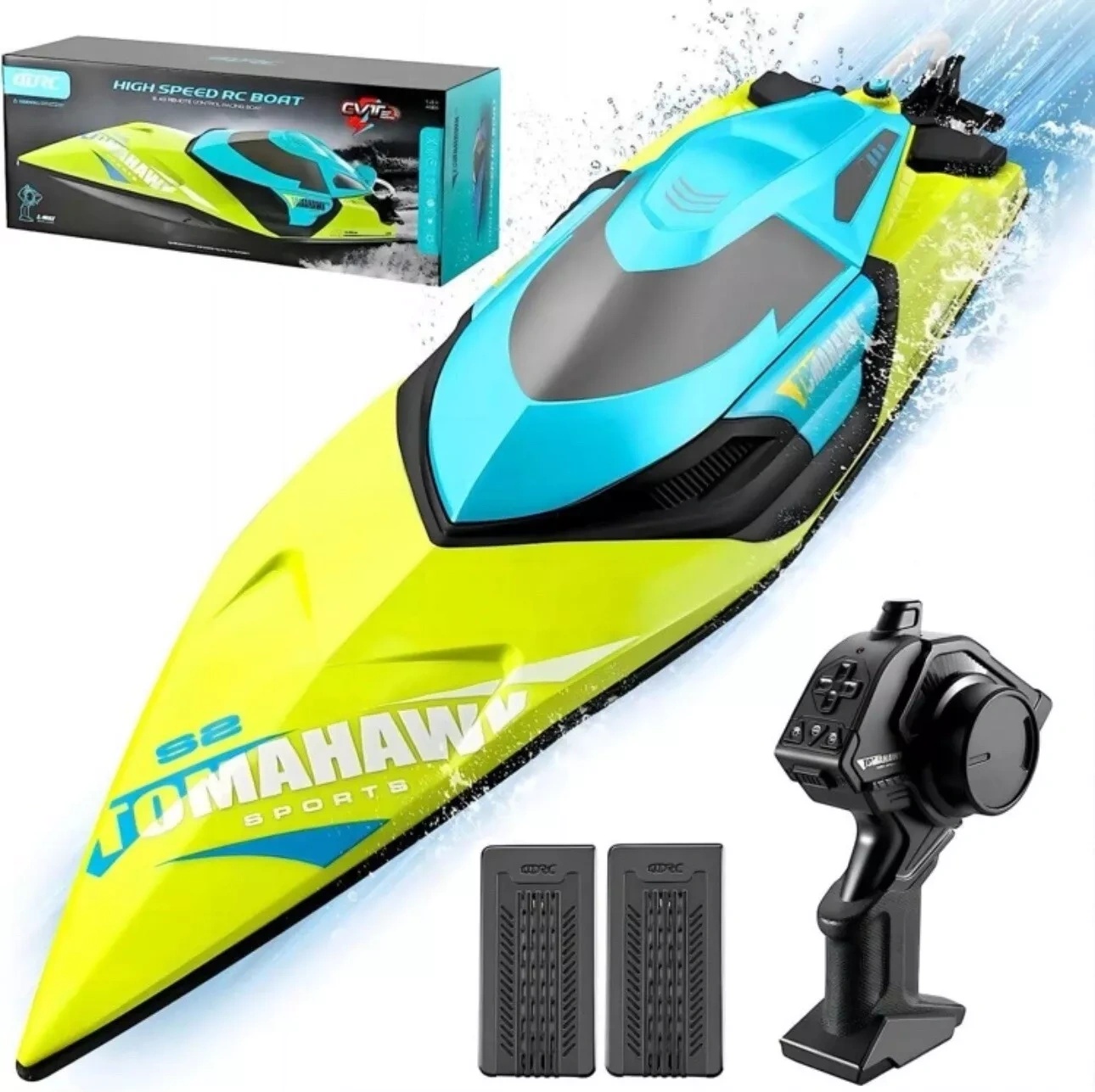 iKid 4Drc S2 4Drc Fast Rc Boat For Pools And Lakesremote Control Boat With Led Lights2.4Ghz High Speed Rc Racing Boats For Lakes Low Battery Alarmlogistics Is Randomly Dispatched By Upsusps And Fedex