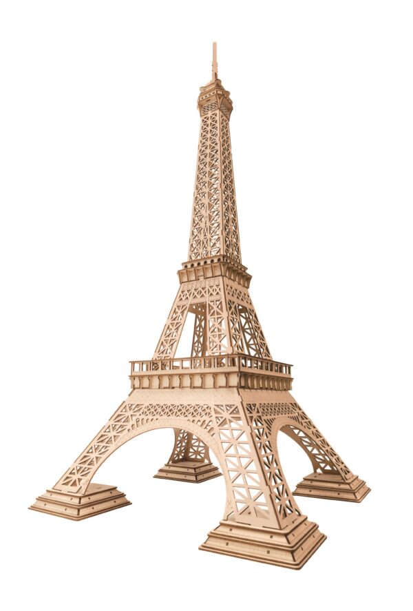 iKid Robotime 3D Wooden Puzzle Eiffel Tower Diy Assemble Toy Model Kit Gifts - Image 2