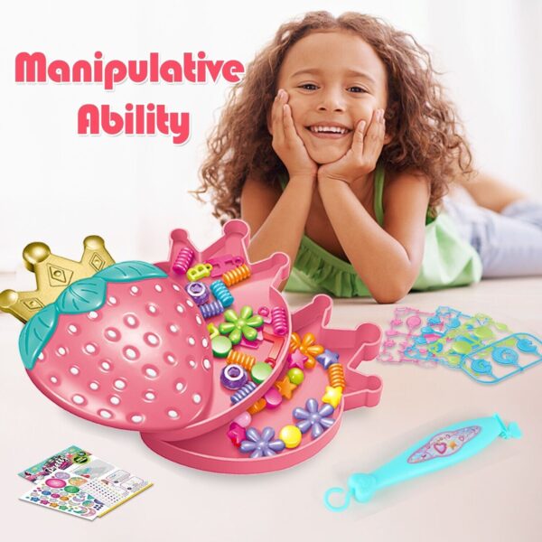iKid Children'S Bracelet Making Kit Beaded Rope Diy Children'S Hand Knitting Beading Games Craft Rope Making Tools Children'S Game Activity Sets.Logistics Is Randomly Sent By Upsuspsfedex. - Image 9
