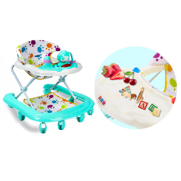 iKid Baby Walker Bouncer First Steps Push Along Activity Music Ride On Car Melody Uk - Image 10