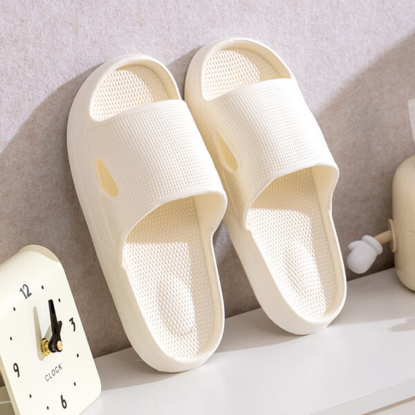 iKid Solid Color Thick Bottom Home Slippers Summer Non-Slip Floor Bathroom Slipper Women Men Couples Shoes - Image 10