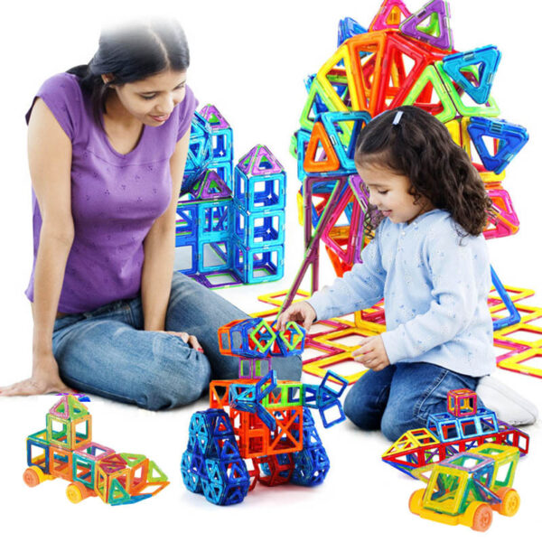 iKid Magnetic Building Blocks Diy Magnets Toys For Kids Designer Construction Set Gifts For Children Toys - Image 5