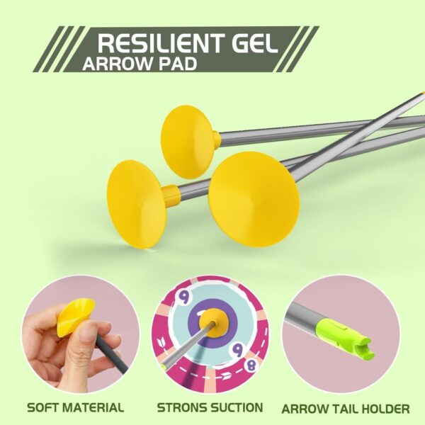 Bow & Arrow Toy Set, LED-lit Archery Toy,10 Suction Cup Arrows, Targets And Arrow Holders, Indoor And Outdoor Children's Toys Suitable For Boys And Girls.Logistics Is Randomly Sent By UPS,USPS,FEdex - Image 4