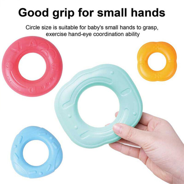 Children's Stacking Music, Rainbow Set Circles, Puzzle Early Education Understanding Color Set Tower Layer Toys - Image 7