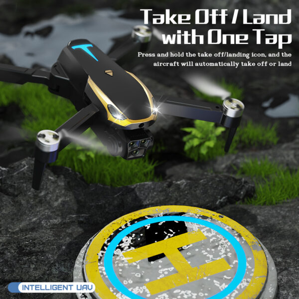 M8 PRO Drone Toys With 2 Batteries, HD Camera, Brushless Motor, FPV Live Video Quadcopter, Intelligent Obstacle Avoidance, Optical Flow Positioning Accurate Hover Shooting, 360 Degree Rolling, Gifts - Image 4