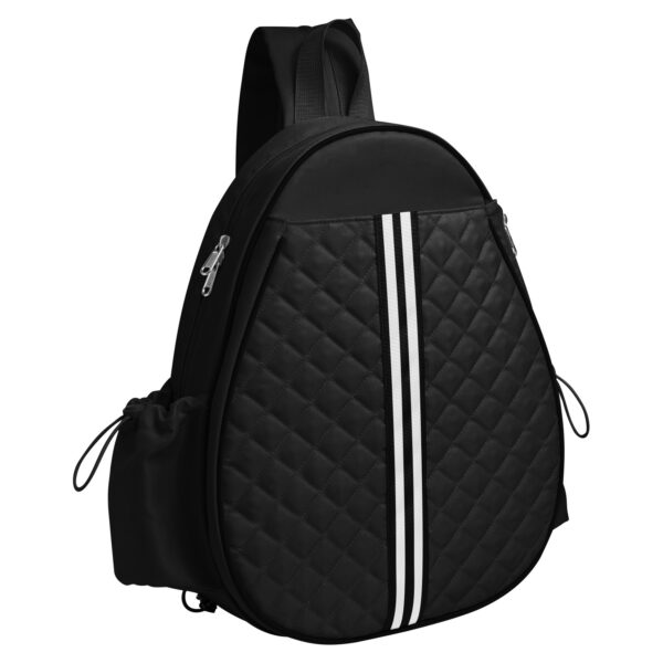 2 Color Options -- Pickleball Sling Bag For Men Women Waterproof Badminton Tennis Backpack With Wet Pocket Hidden Fence Hook Machine Washable - Image 3