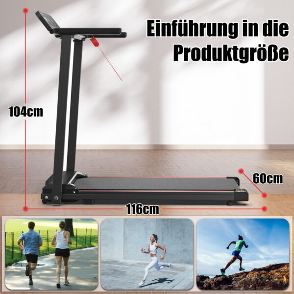 EU Electric Treadmill, Folding Treadmill For Home Up To 12 Kmh, With LED Display, App, Compact Treadmill For Home And Office, Weighing 120KG - Image 5