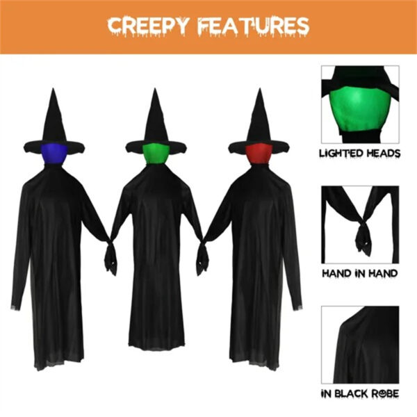 Halloween Black Witches With Change Colors - Image 4