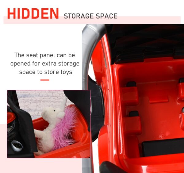 Kids 3 In 1 Push Car Ride-On Stroller Sliding Walking Toy With Horn Music Light Secure Bar For Boys Girls 1-3 Years Old Red - Image 7