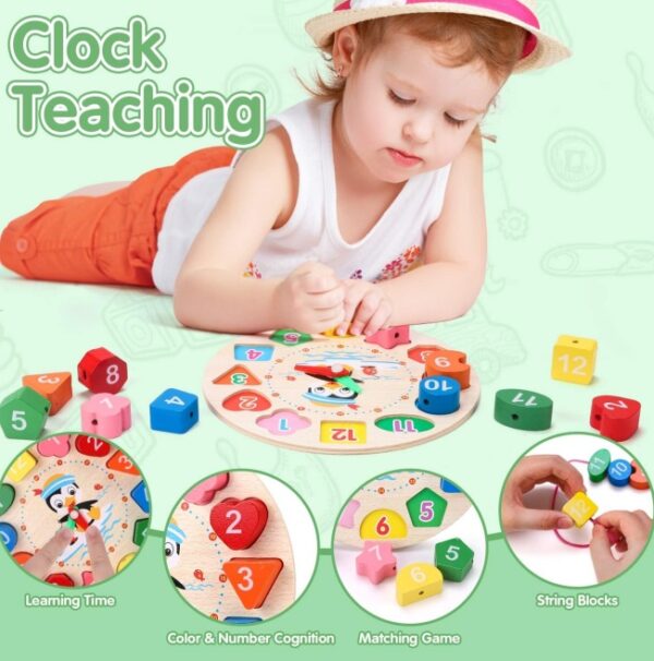 Wooden Baby Intellectual Development Toys, Birthday Gifts, Early Education Montessori Toys For Boys And Girls From 3 Years Old - Image 6