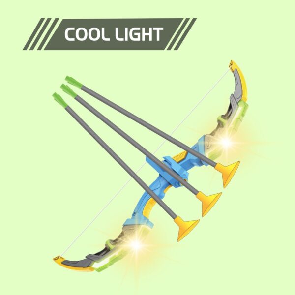 Bow & Arrow Toy Set, LED-lit Archery Toy,10 Suction Cup Arrows, Targets And Arrow Holders, Indoor And Outdoor Children's Toys Suitable For Boys And Girls.Logistics Is Randomly Sent By UPS,USPS,FEdex - Image 6