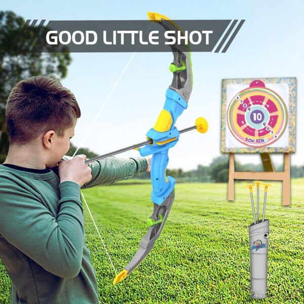 Bow & Arrow Toy Set, LED-lit Archery Toy,10 Suction Cup Arrows, Targets And Arrow Holders, Indoor And Outdoor Children's Toys Suitable For Boys And Girls.Logistics Is Randomly Sent By UPS,USPS,FEdex - Image 7