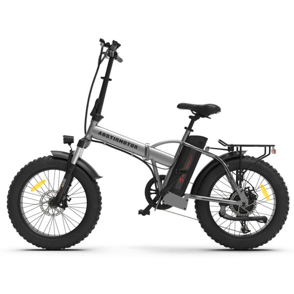 20x4.0 Inch Foldable Fat Tire Electric Bike 48V 12.5AH Extended Range Dual Disc Brakes Fenders