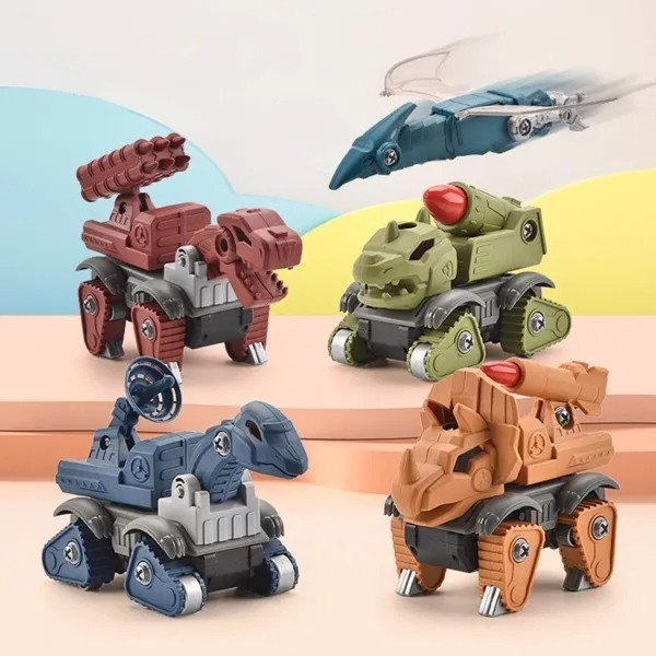5 Pack Dinosaur Take Part Toys For Boys Age 3, Dinosaur Toys For Toddler
