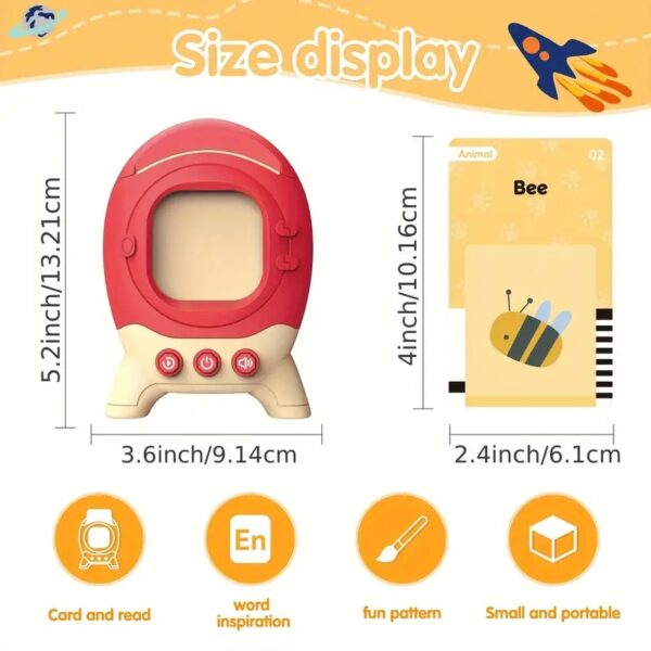 Toddler Toys Talking Flash Cards For 1 2 3 4 5 6 Year Old Boys And Girls, Autism Sensory Toys For Autistic Children, Learning Educational Montessori Speech Therapy 224 Sight Words Kids Gifts - Image 3