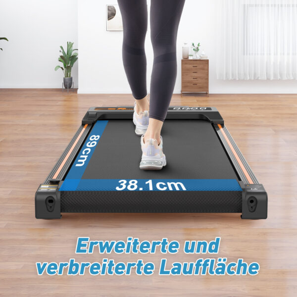 EU Walking Pad Treadmill For Home - Home Office Treadmills Under Desk Desk Treadmill Pad Quiet Portable Compact Treadmill Small Mini Treadmill LED Display Remote Control Treadmill Weight Of 120KG - Image 2