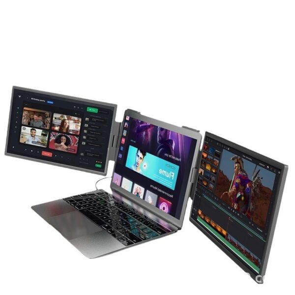 14-inch Dual-screen Portable Monitor Laptop With Wall-mounted External Expansion Screen Dual-screen Portable Screen - Image 2