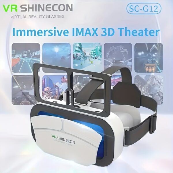 VR SHINECON G05A 3D VR Glasses Headset Virtual Reality Glasses For 4.7-6.0 Inches Android IOS Smart Phones Games 360 HD Movies - Image 6