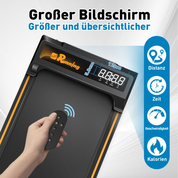 EU Walking Pad Treadmill For Home - Home Office Treadmills Under Desk Desk Treadmill Pad Quiet Portable Compact Treadmill Small Mini Treadmill LED Display Remote Control Treadmill Weight Of 120KG - Image 7